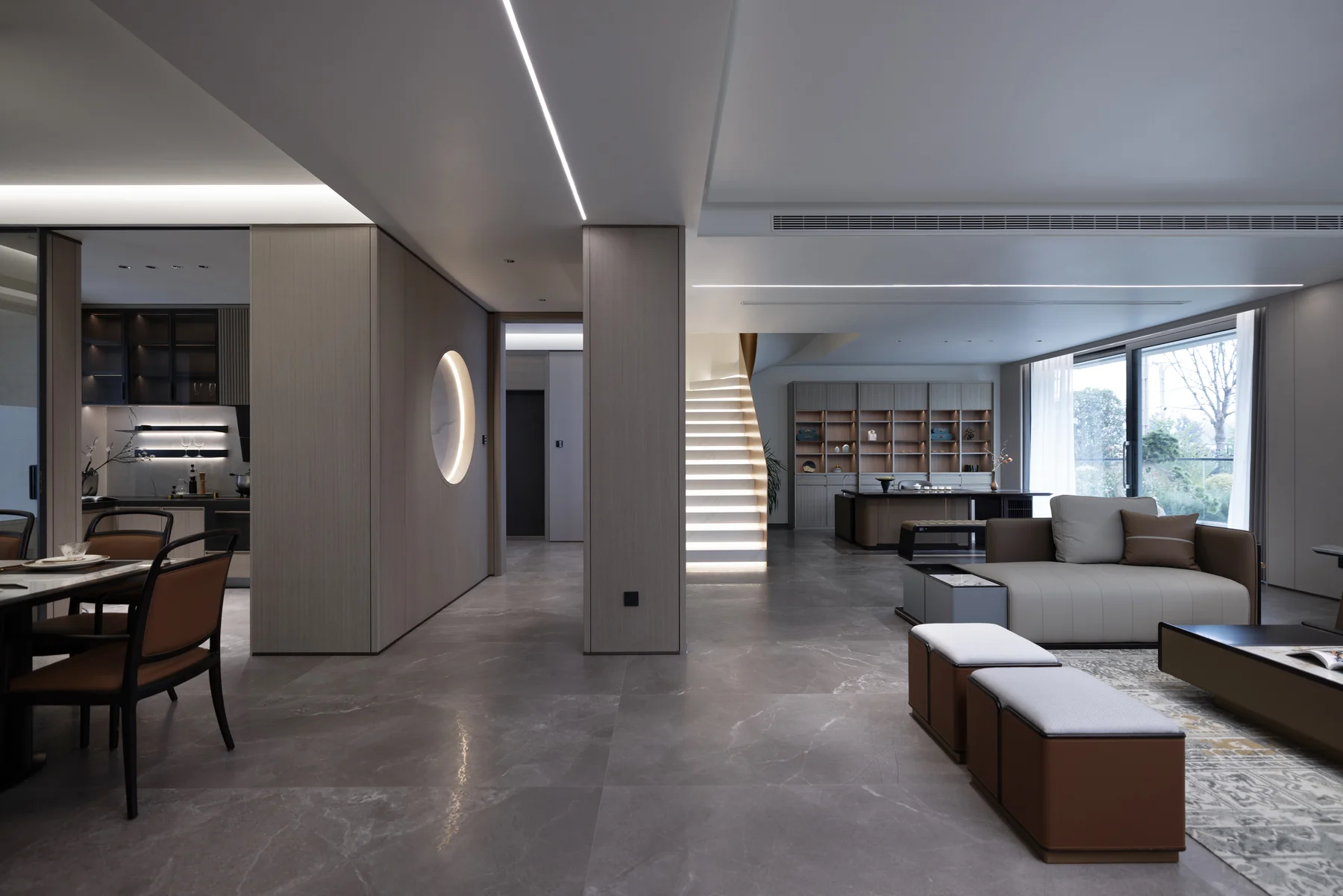 Shanhe Mingzhu shared interior and circulation