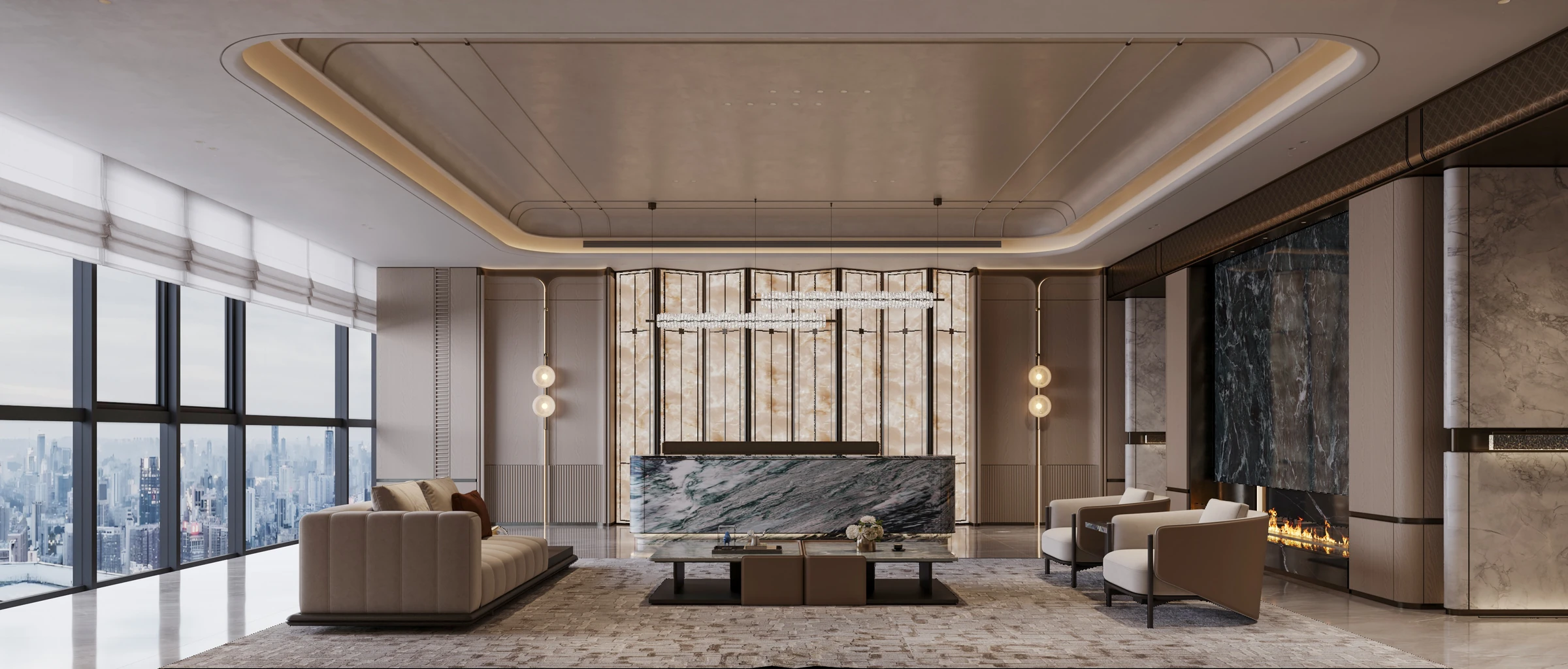 Datang International top-floor clubhouse project space image 01