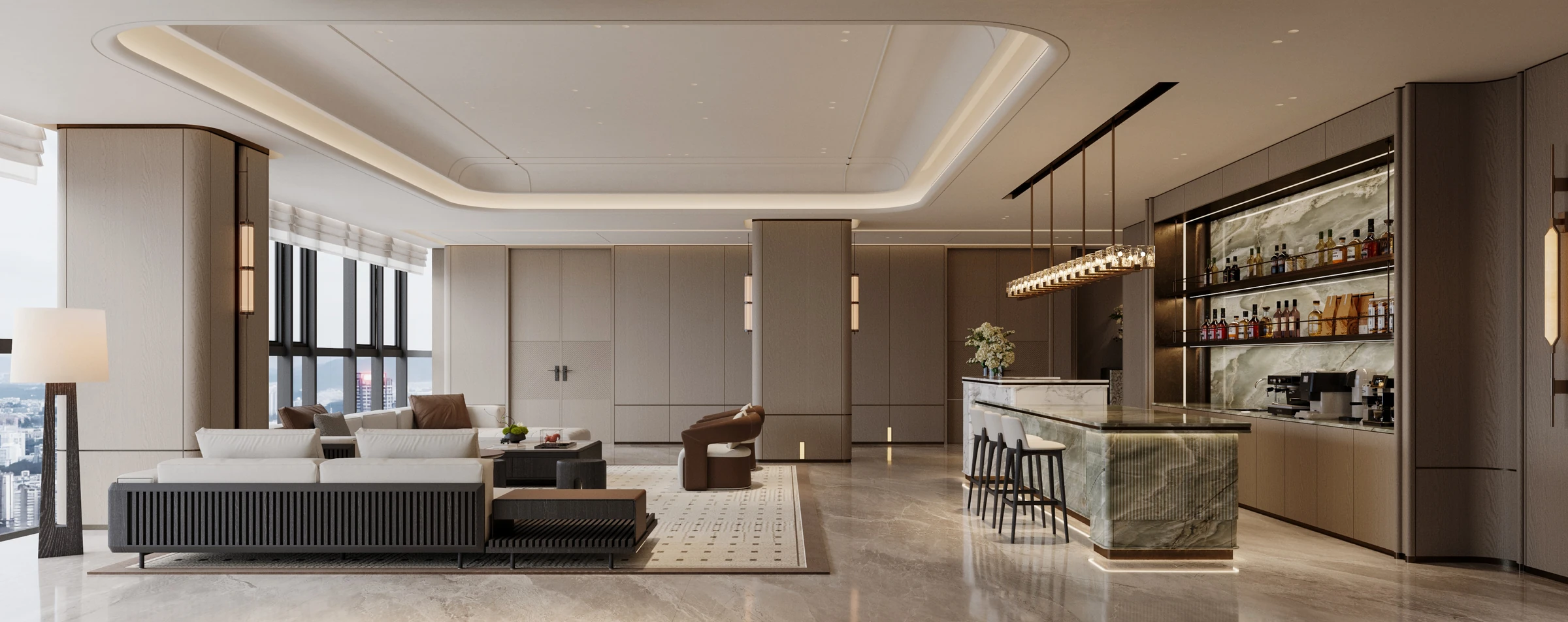 Datang International top-floor clubhouse project space image 03