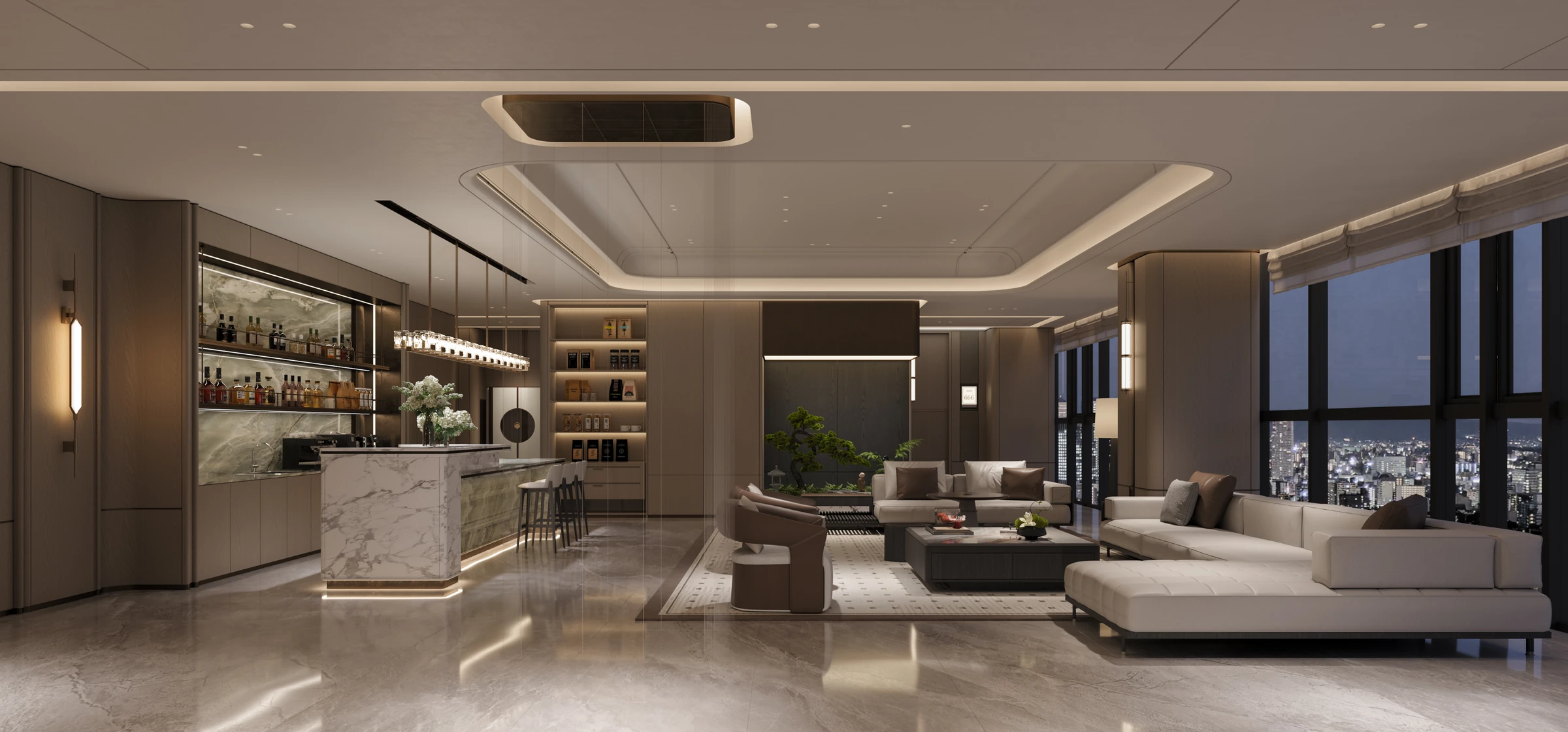 Datang International top-floor clubhouse project space image 04